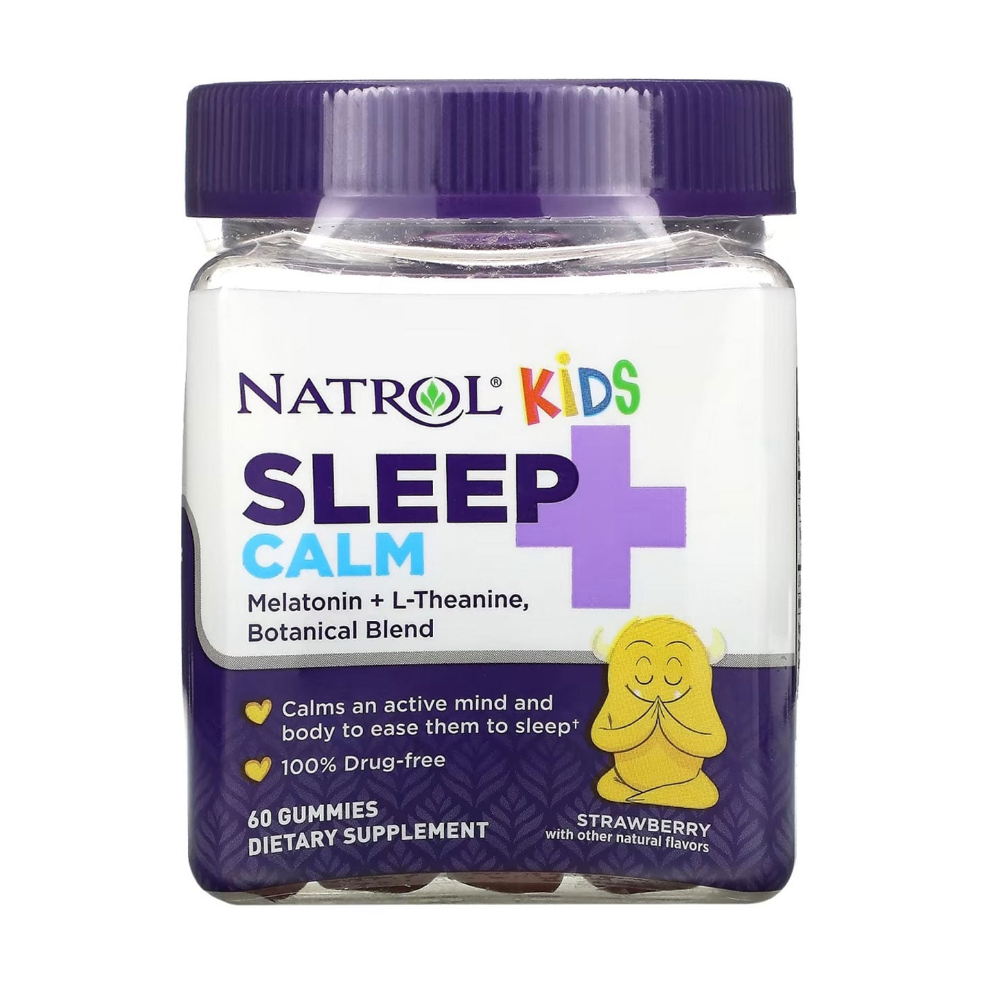 Вітамінно-мінеральний комплекс для дітей Natrol Kids Sleep Calm від 4 років, смак полуниці, 60 жувальних цукерок